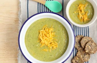 Healthy Broccoli Cheddar Soup (with Extra Protein!)