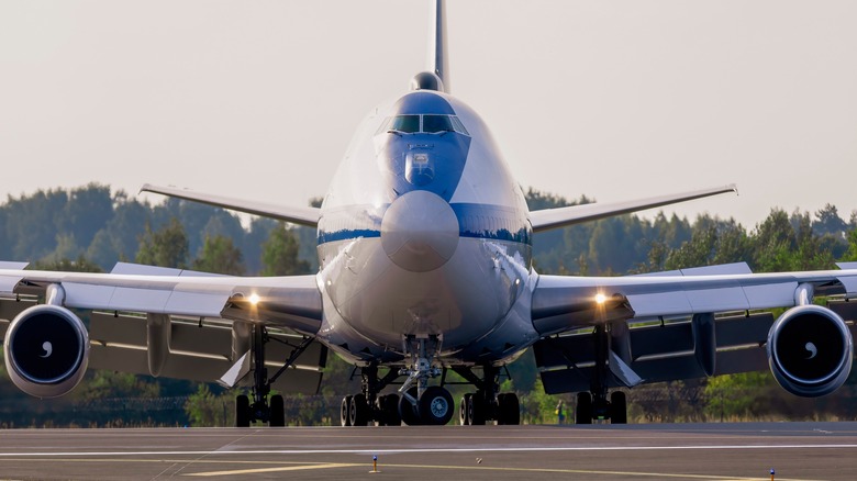 Boeing E-4B on a runway