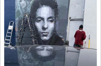 Mural of Hannah Gluckstein for LGBTQ+ History Month | Hookedblog