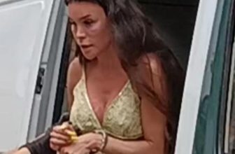 Moment married woman, 37, accused of sexually assaulting teen tourist in Magaluf hotel steam room is led away in cuffs