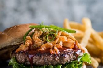 Korean Gochujang Burger Recipe with Kimchi