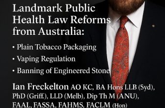 Landmark Public Health Law Reforms from Australia: Plain Tobacco Packaging, Vaping Regulation, and the Banning of Engineered Stone