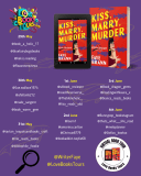 Follow the #Virtualbooktour for Kiss, Marry, Murder by Faye Bran| Proudly organised by @LoveBooksTours #BookTour #SupportingAuthors #BookPromotion – Kelly Lacey & Love Books Tours