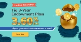 Tiq 3.60% 3-Year Endowment with min $5,000 savings