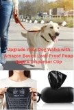 Upgrade Your Dog Walks with Amazon Basics Leak-Proof Poop Bags & Dispenser Clip