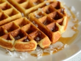 Buttermilk Coconut Waffles – Baking Bites