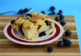 Blueberries and Cream Bread Pudding