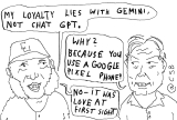 Gemini Zaps ChatGPT’s Uppity Face