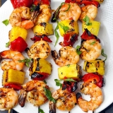 Chili Lime Shrimp Kabobs – marinated grilled & glazed!