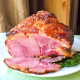 Dijon Mustard & Brown Sugar Glazed Ham. The best easy recipe! Rock Recipes