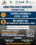 Know Your Rights Workshop at MEC, Register for November 22nd! — CAIR-Chicago