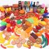 KaeKid Play Food Set, 137 PCS Pretend Play Food for Kids Kitchen, Toy Food