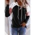 Sporty Women Sweatshirt Long Sleeve with Stripe Design Hoodies for Everyday