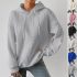 Womens Hoodie Plain Ladies Sweatshirt with Kangaroo Pocket Blue Purple Jumper UK