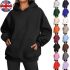 Women Hoodies Long Sleeve Hooded Sweatshirt Ladies Sport Casual Solid Color Warm