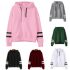 Women Winter Warm Zip Neck Fleece Fur Flower Hoodies Jumper Pullover Sweatshirts