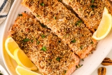 Oven Baked Pecan Crusted Salmon