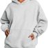 Sherpa Hoodies with Kangaroo Pouch Funny Sweatshirts with Cat Pocket Dog Carrier