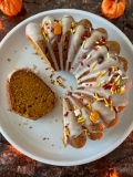 Brown Butter Pumpkin Bundt Cake with Maple Glaze