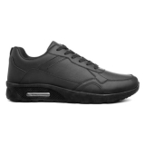 Mens Trainers Black Adults Lace Up Cushioned School Casual Stinear SIZE