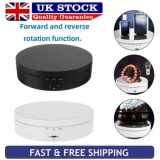 360° Rotating Electric Turntable Display Stand Jewelry Photography Show Holder