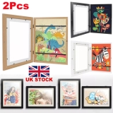 Buy 1 Get 1 Free Kids Art Frame for children, A4, Black or white