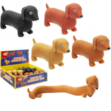 Stretchy Sausage Dog Boys Girls Kids Stress Reliever Toy Stocking Filler Gift