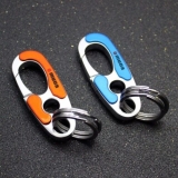 Titanium Key Chain Men Women Keychain Ultra Lightweight EDC Ring Holder Buckle