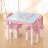 Kids Table and Chair Set ABC Alphabet Children’s Plastic Toddlers Childs School