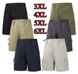 Mens Cargo Shorts BIG  Size Elasticated Summer Combat Pocket Drawstring 3-6XL