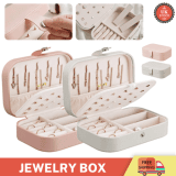 Portable Jewellery Box Organizer Travel Boxes Jewelry Ornaments Storage Case UK