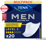 Tena Men Level 2 Absorbent Protector – 6 Packs of 20 (Total 120 Pads)
