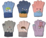 Kids 3 Pack Gloves Boys/Girls Warm Thermal Stretch Glove 2 – 5 Year Mix Assorted
