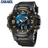 SMAEL Mens Sports Wristwatch Waterproof Analog Digital Military Watches 8049