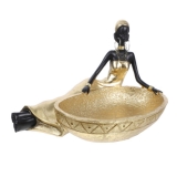 Earring Necklace Tray African Lady Statue Jewelry Dish Style Ornaments