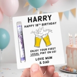 18th Birthday Gifts For Him Son Money Holder Cash Beer Gift Grandson Nephew Men