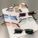 Y2K Rimless Rectangle Sunglasses UV400 Eyewear  for Women & Men