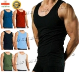3/6 PK Mens Vests Classic Sports 100% Cotton Tank Tops Summer Training GYM S-2XL