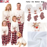 Christmas Family Matching Pyjamas Adults Kids Nightwear Pajamas PJs Sets