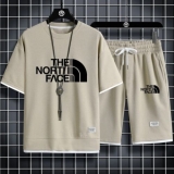 Hot Men’s Short Sets 2 Piece Outfits Summer Tracksuits Casual Shirt and Shorts S