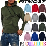 Mens Pullover Hoodie Hooded Sweatshirt Fleece Top Plain Hoody Jumper S – 5XL