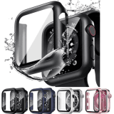 For Apple Watch Case Cover Tempered Glass Screen Protector Series 10 9 8 7 6 5