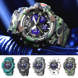 SMAEL Mens Sports Watch Waterproof Quartz Analog Digital Military Wrist Watches