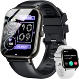 Alexa Smart Watch Calls Bluetooth Heart Rate Blood Pressure iPhone Samsung