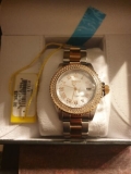 Womans Invicta Gold/Silver, Gemmed Dial Watch