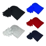 Kids Hat and Gloves set Boys Girls Winter Warm Magic Gloves Knitted Beanie Hat