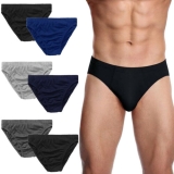 Mens Classic Sports S – XXL Soft Cotton Underwear Ribbed Slips Briefs Pants lot