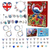 Christmas Countdown 24pcs Jewellery for Girls Teens Advent Calendar 2024 Gift UK