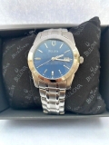 Bulova Mens Quartz 50 MT WR Calendar Bracelet Watch 96G47 & Box