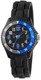 Tikkers Kids Time Teacher Black Silicone Strap Watch